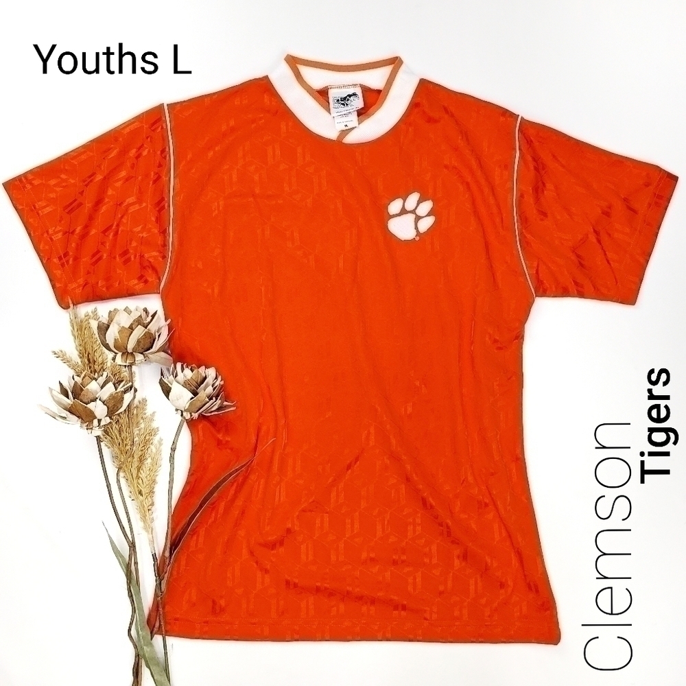 NEW CLEMSON TIGERS  Polo Jersey Youths Large